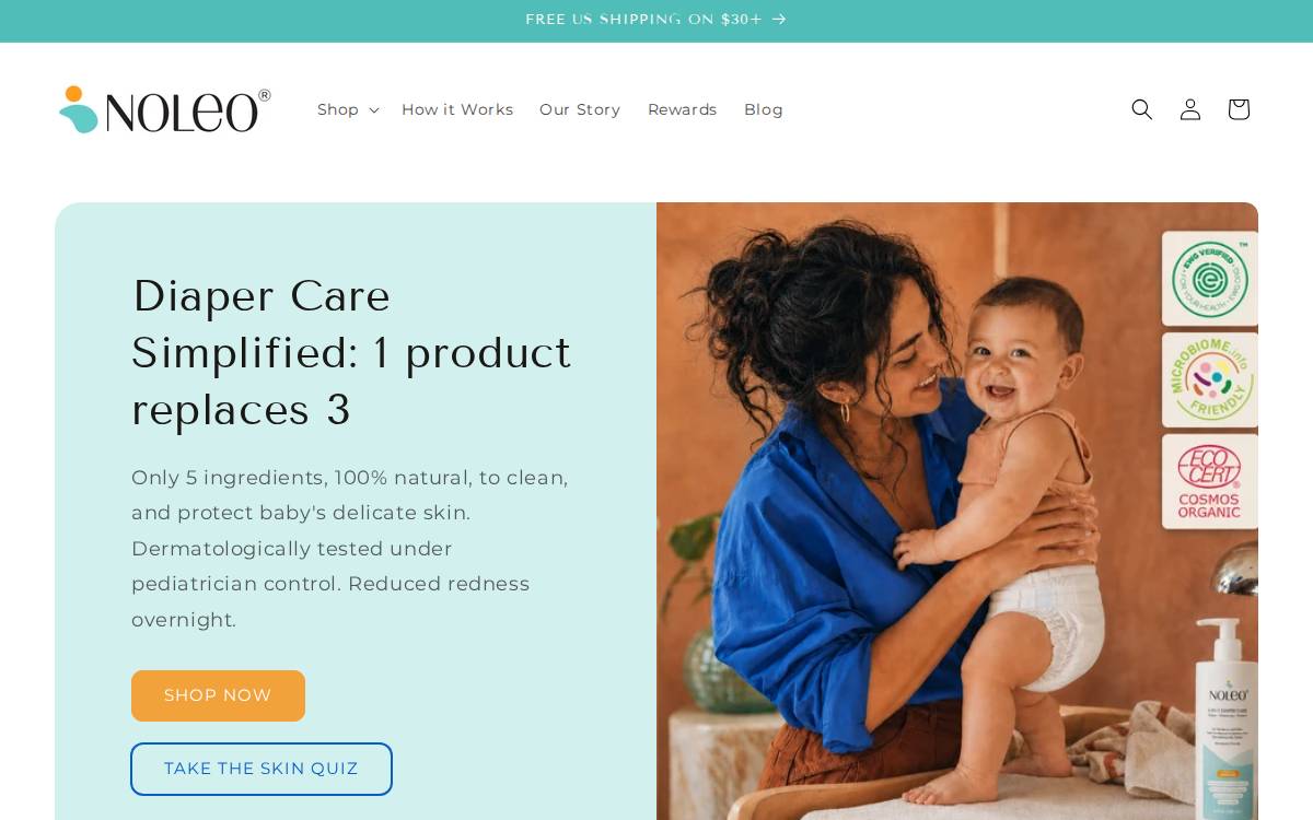 Noleocare website preview