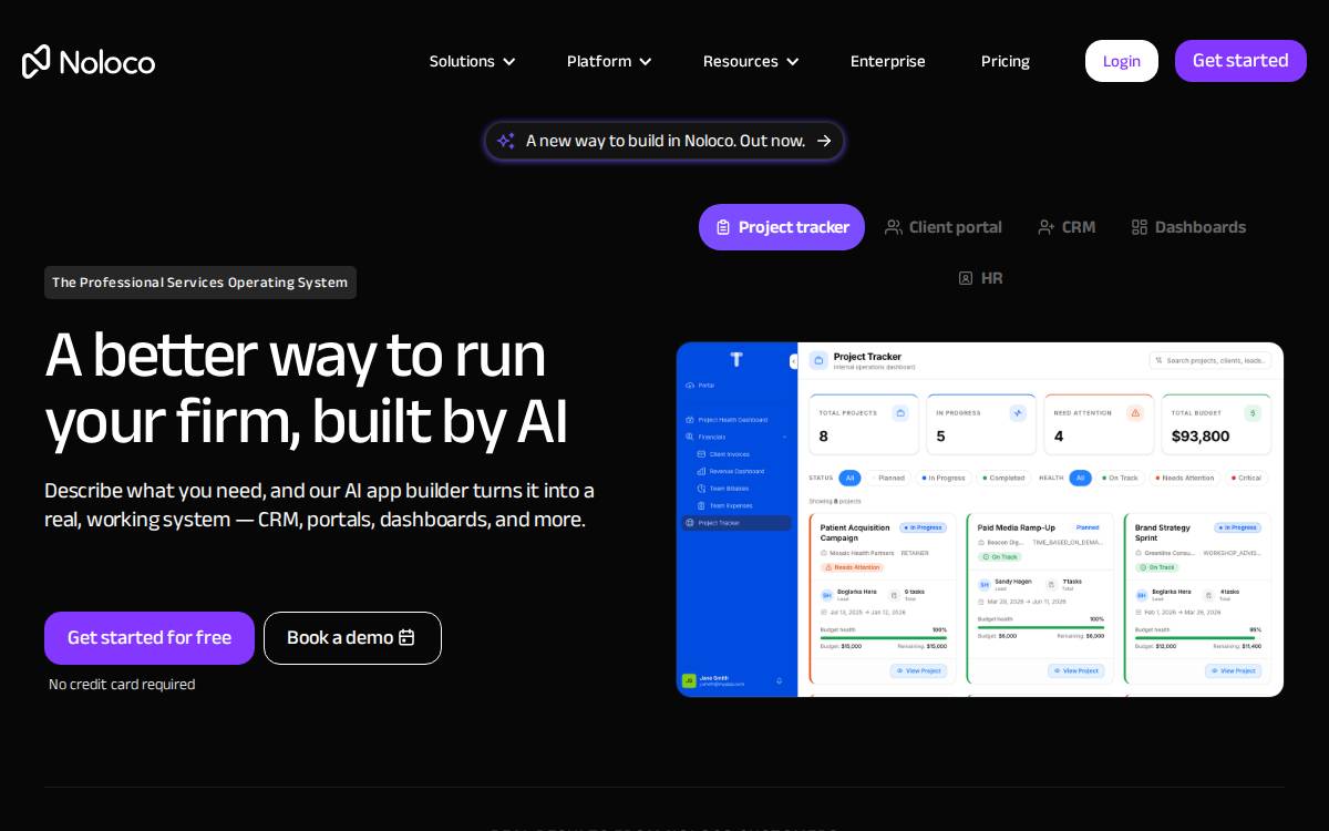 Noloco website preview