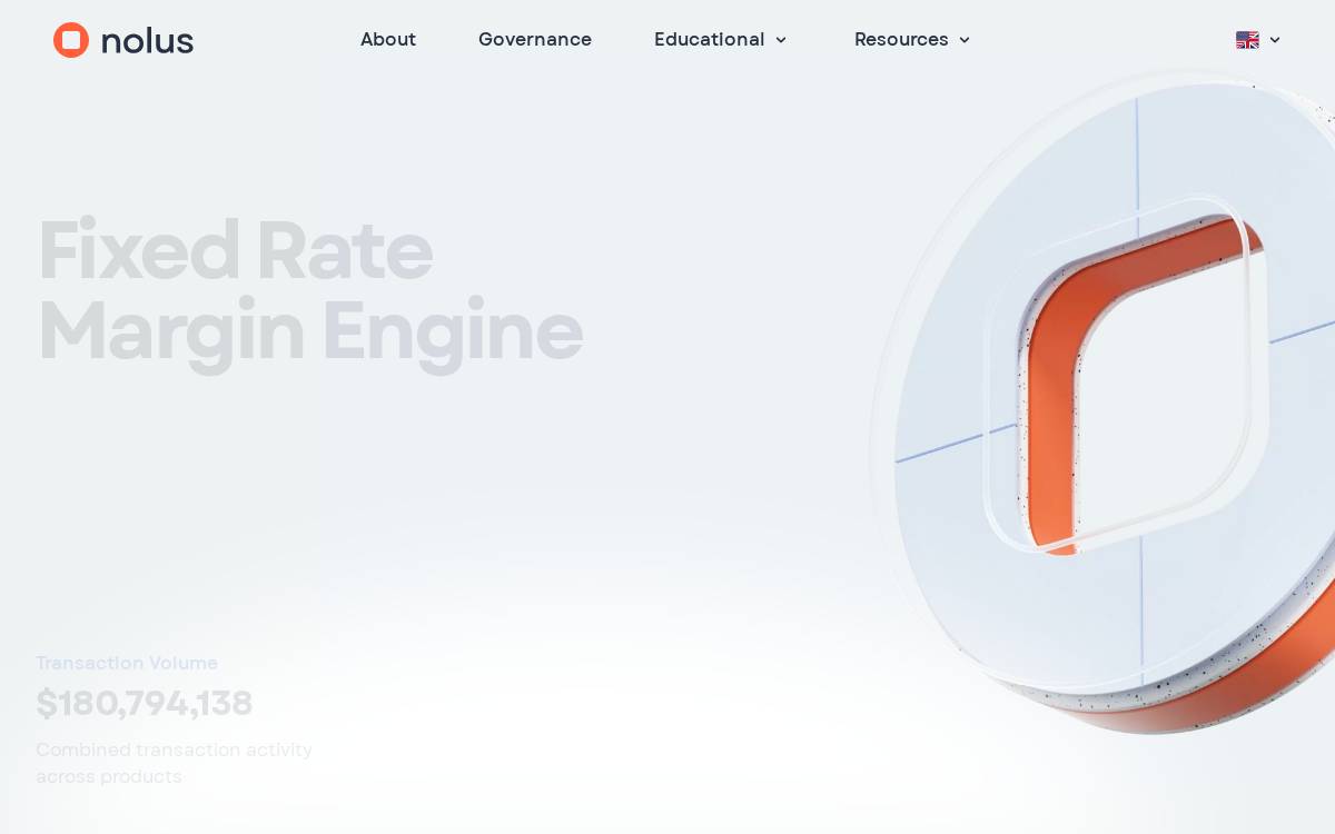 Nolus website preview
