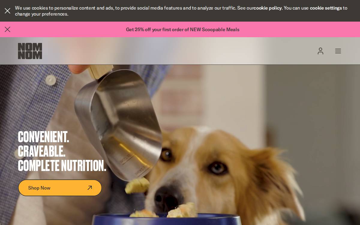 Nom Nom website preview