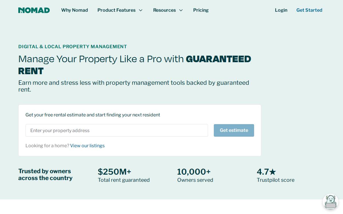 Nomad website preview