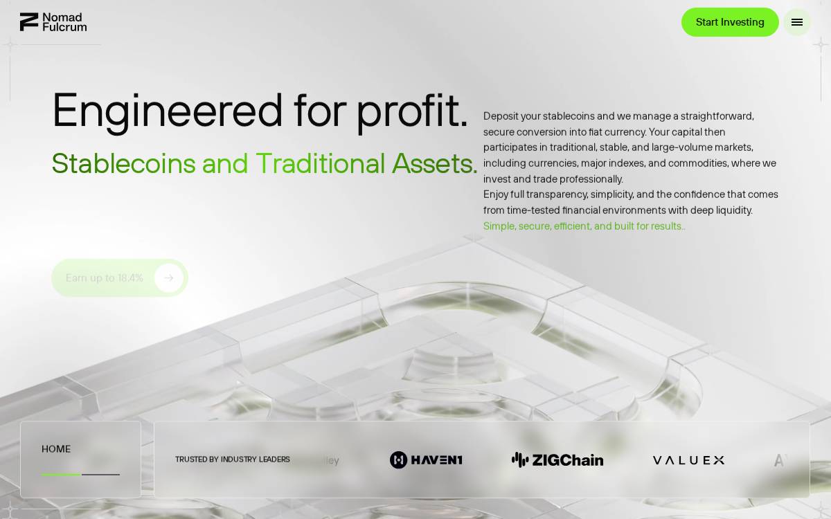 Nomad Fulcrum website preview