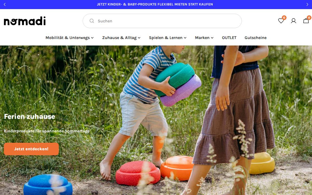nomadi GmbH website preview