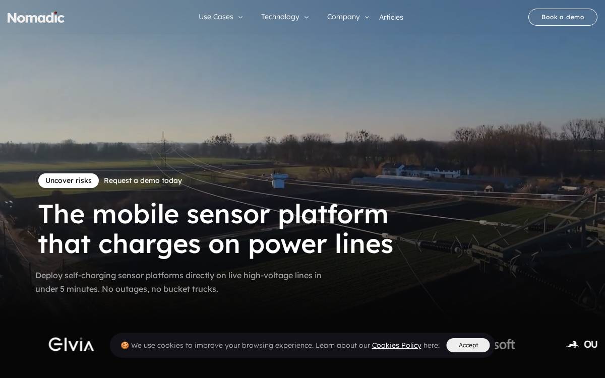Nomadicdrone website preview