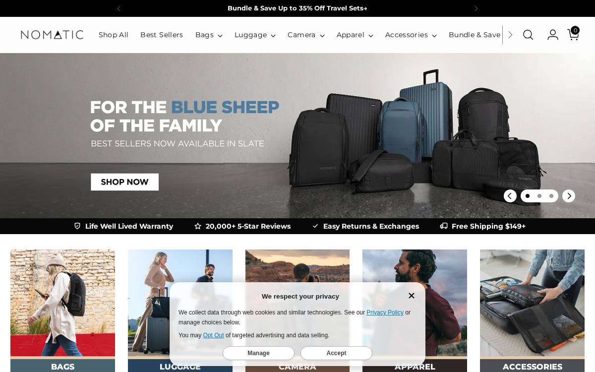 Nomatic website preview