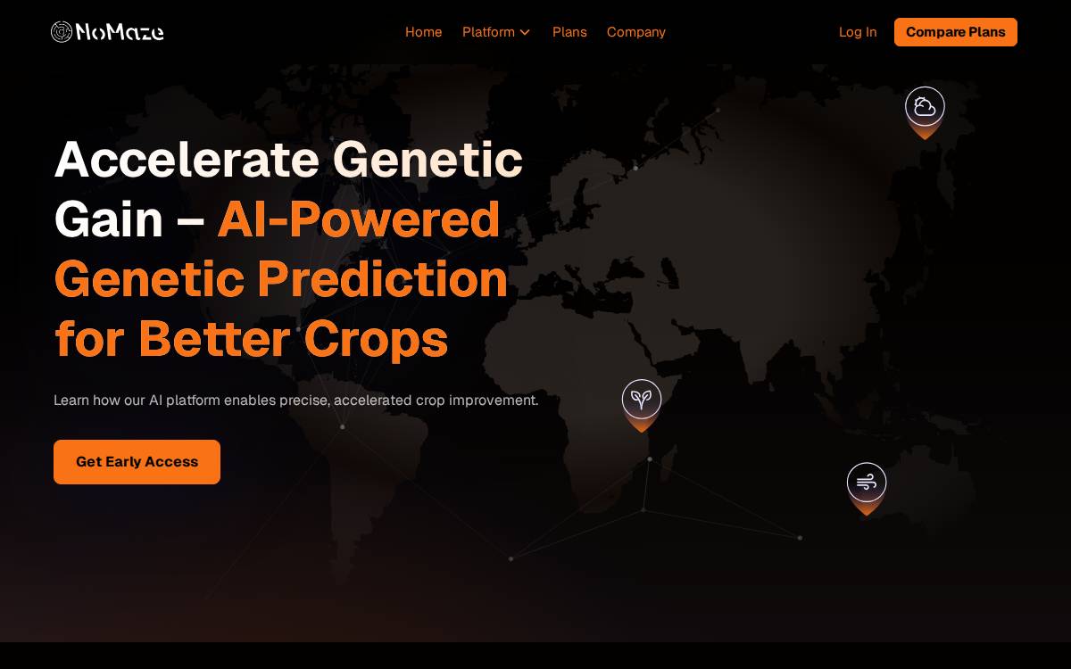 NoMaze website preview