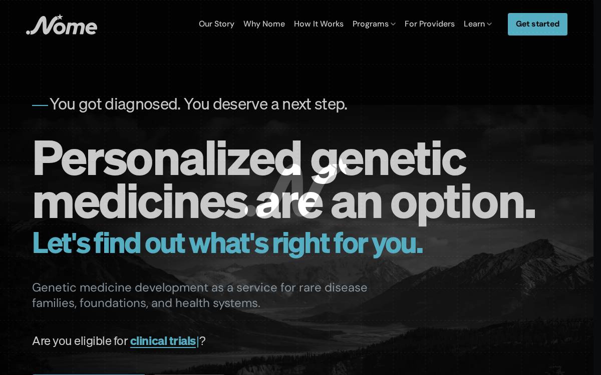 Nome website preview