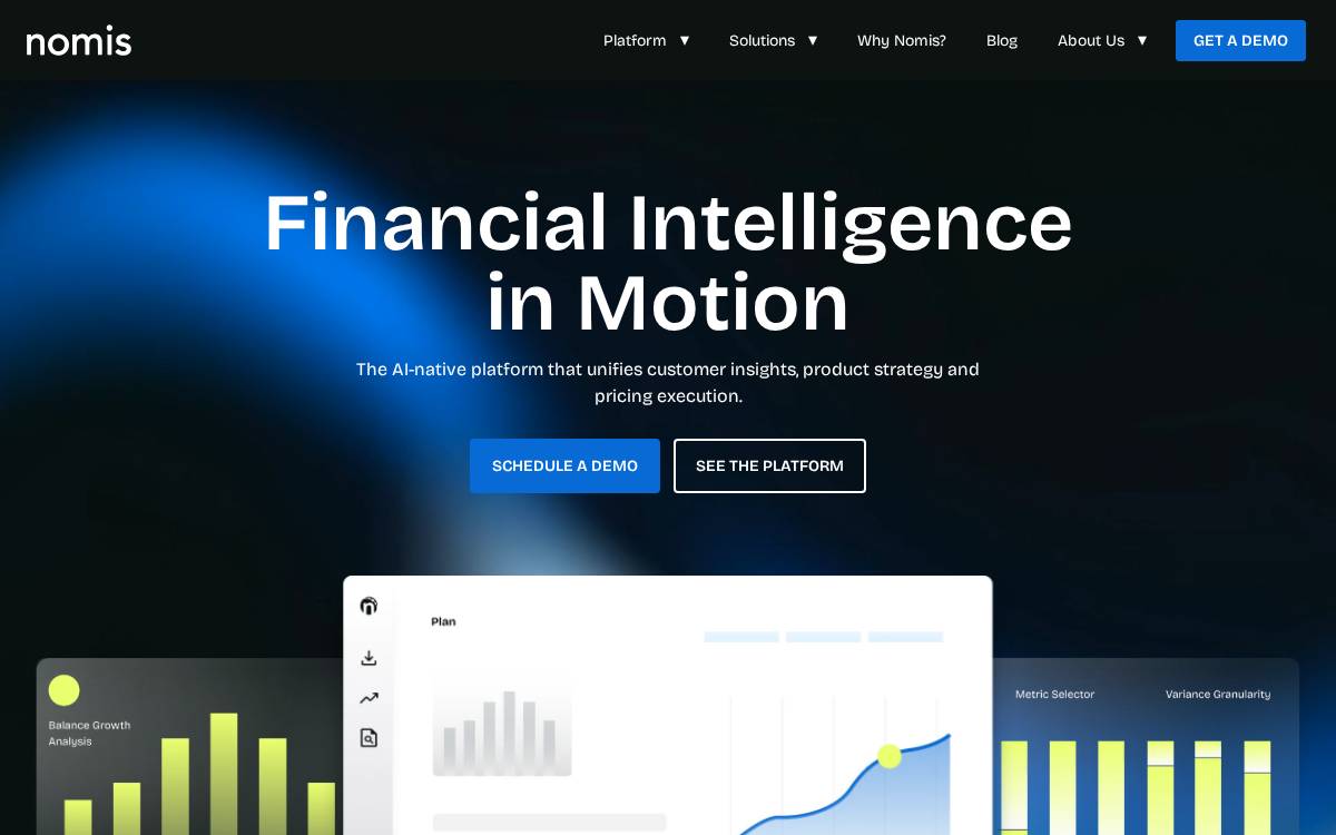 Nomis Solutions website preview
