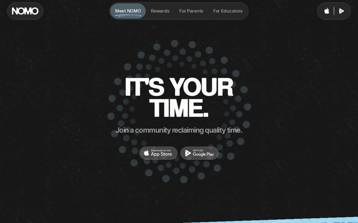 NoMo website preview