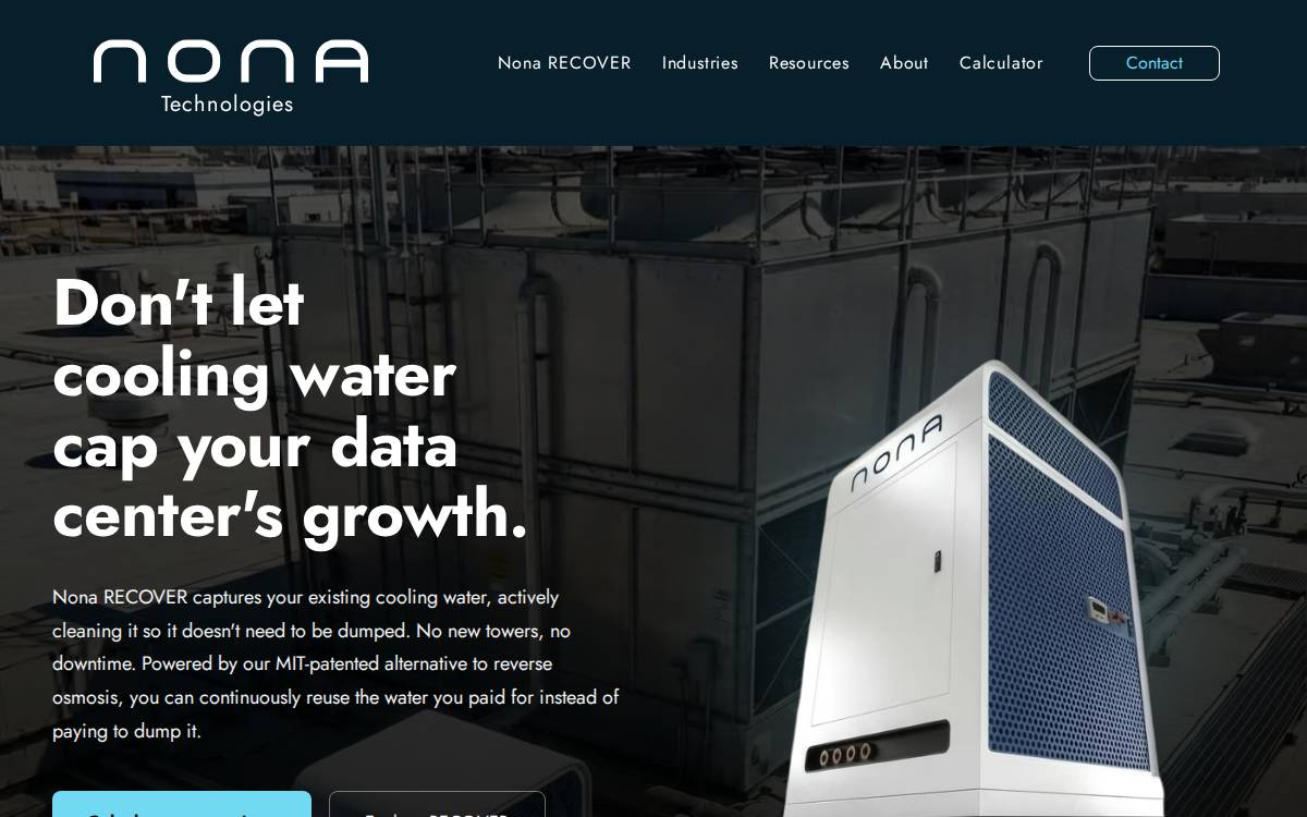 Nona Technologies website preview