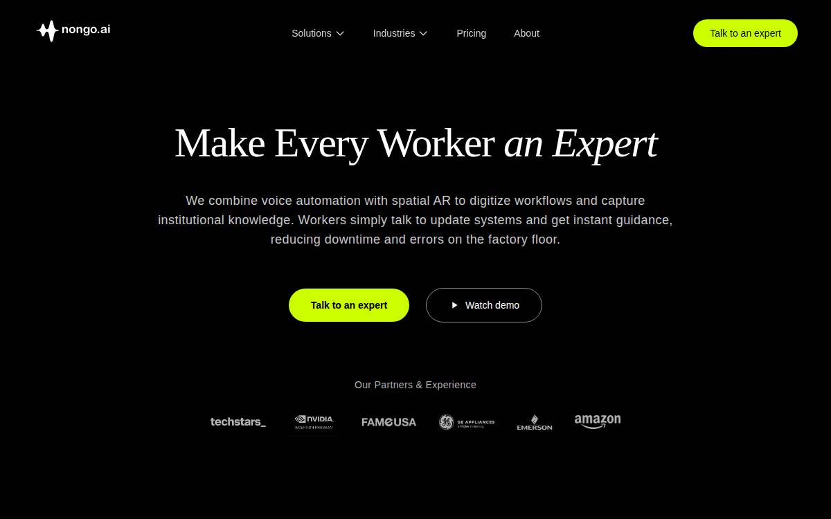 Nongo website preview