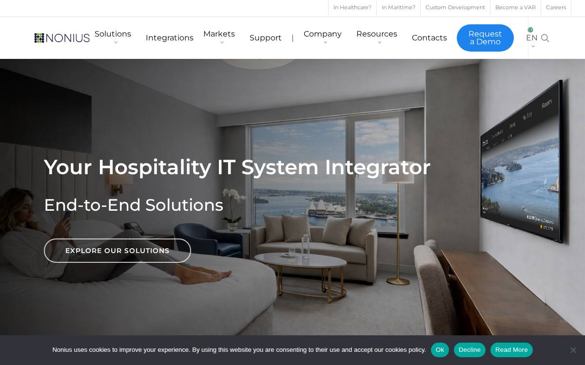 Noniussolutions website preview