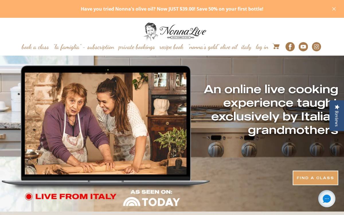 Nonna Live website preview