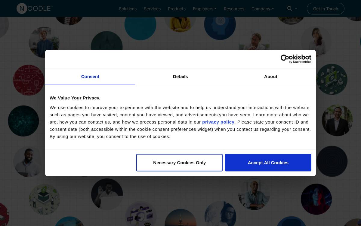 Noodle Partners website preview