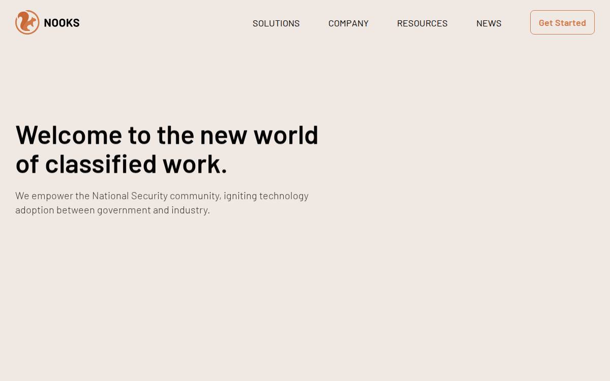 Nooks website preview