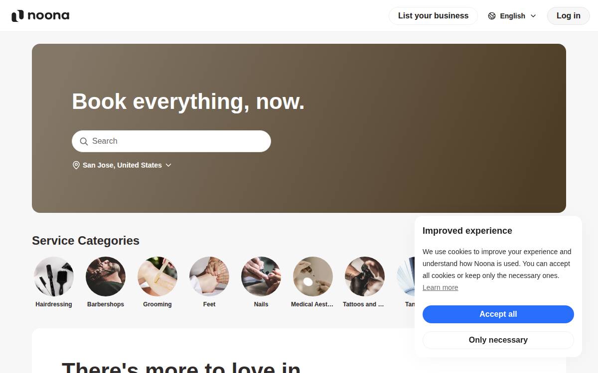 Noona website preview
