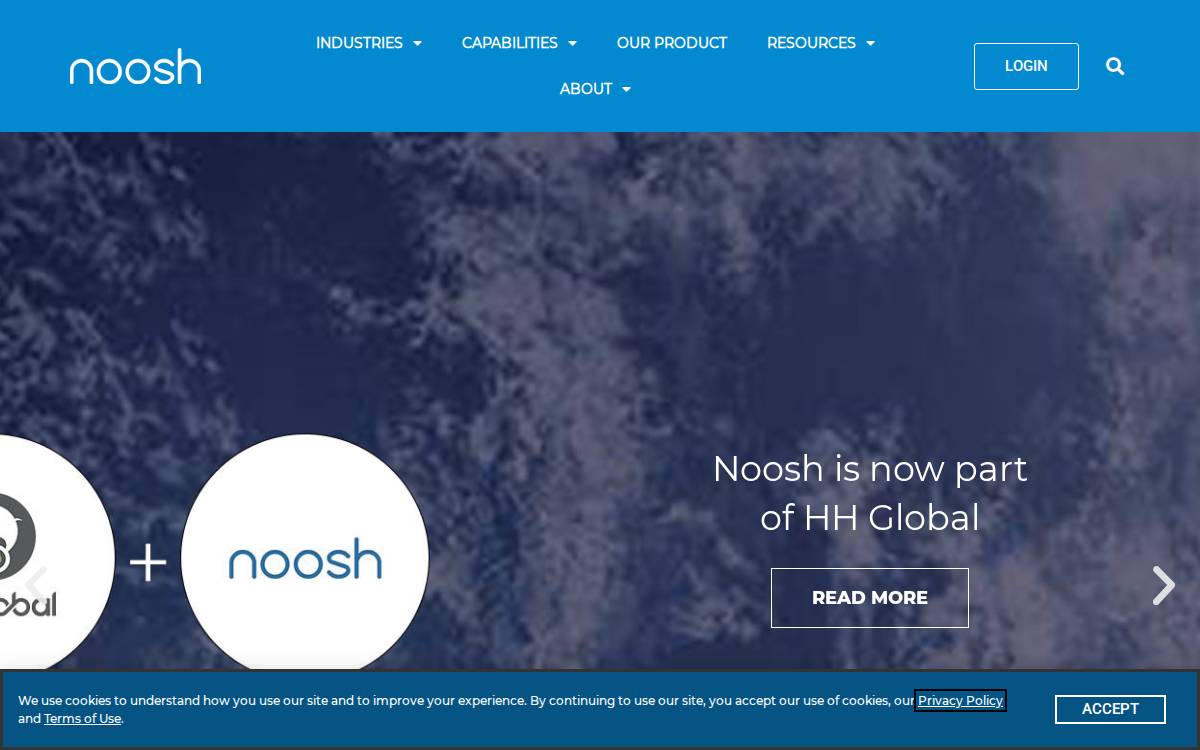 Noosh website preview