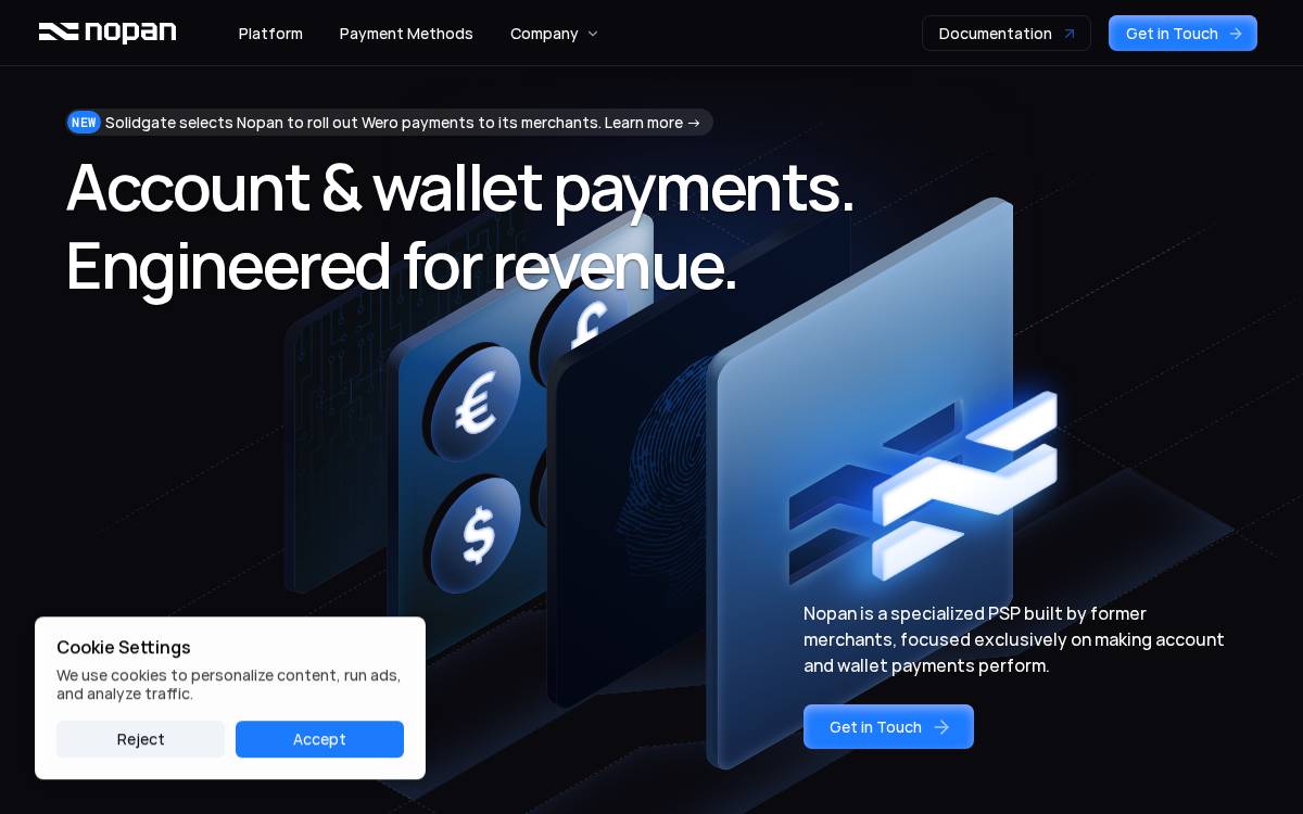 Nopan website preview