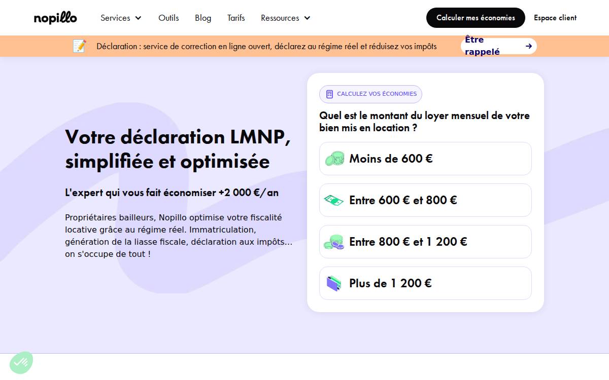 Nopillo website preview