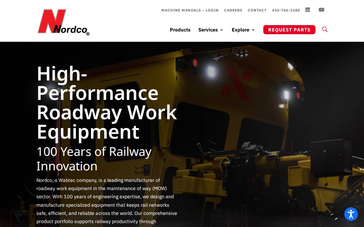 Nordco website preview