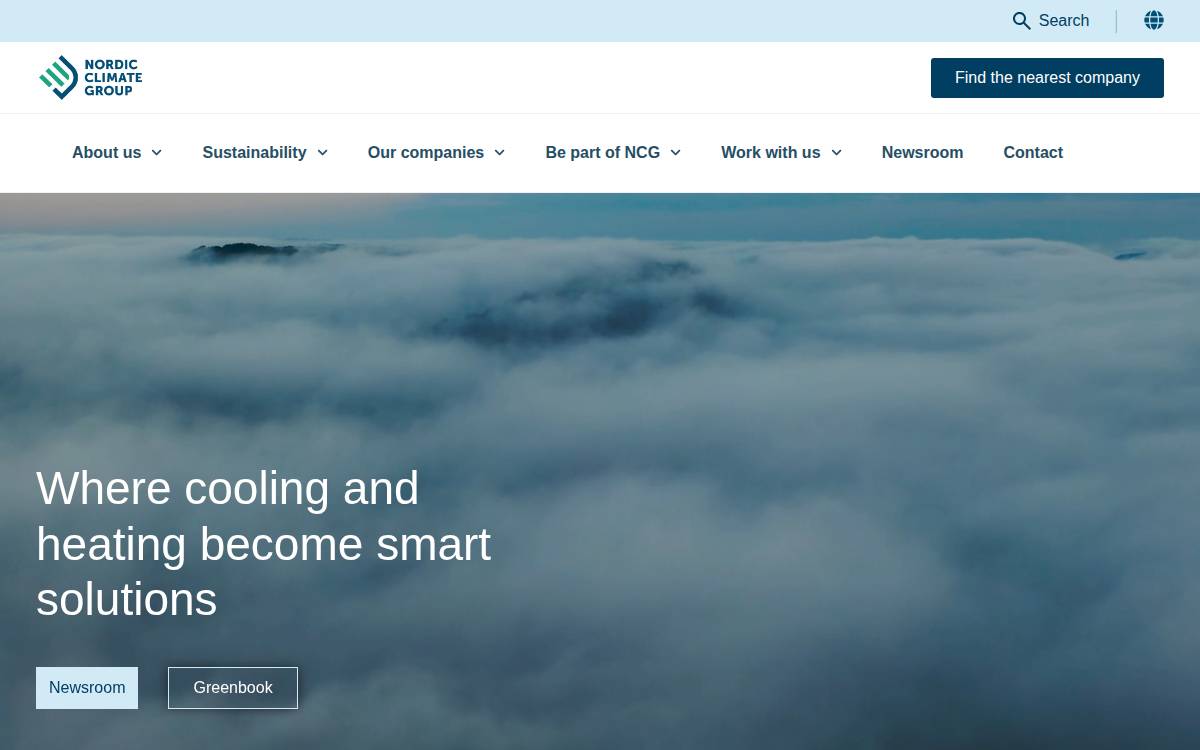 Nordic Climate Group website preview