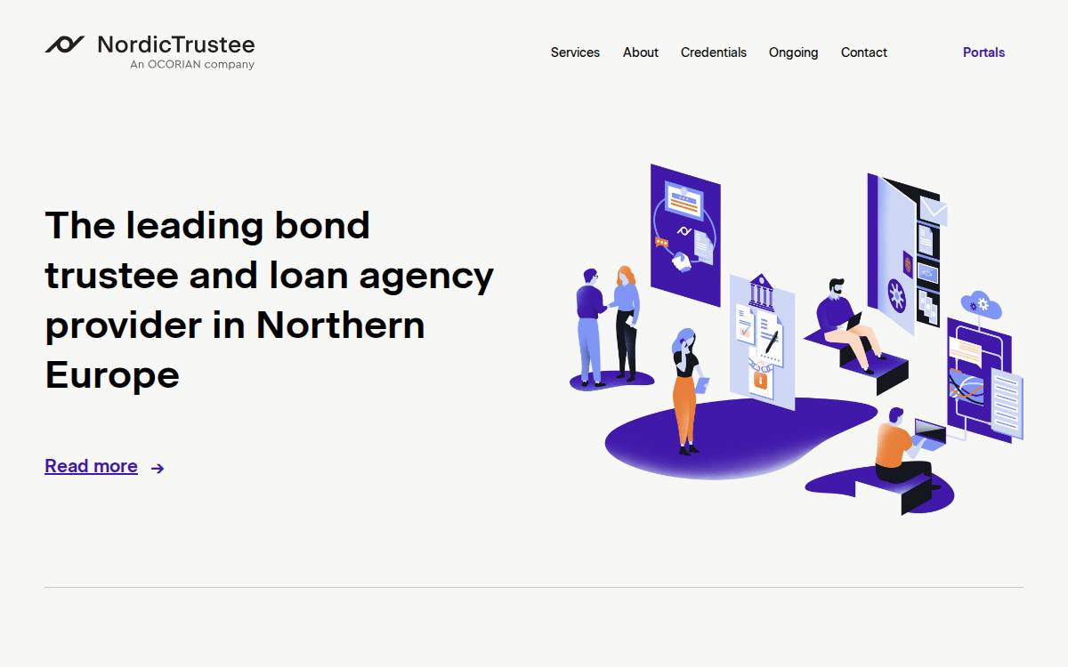 Nordic Trustee website preview