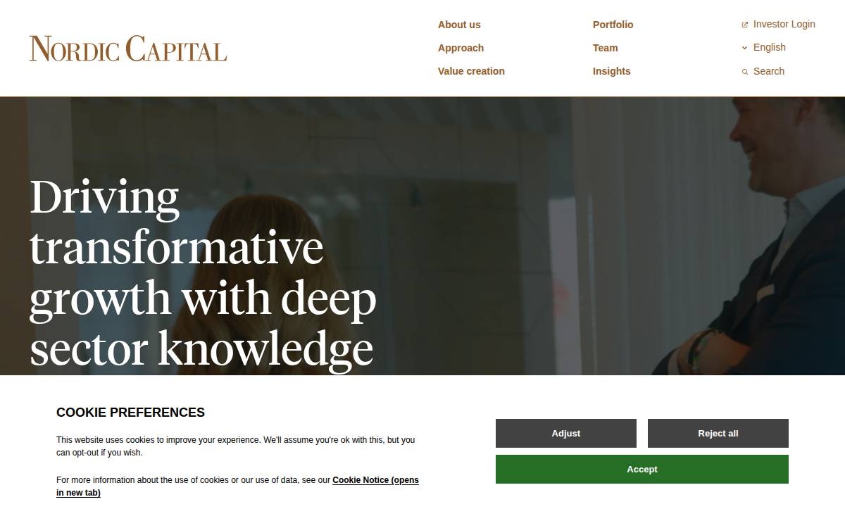 Nordiccapital website preview