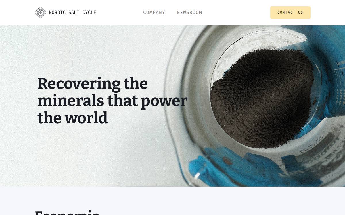 Nordic Salt Cycle website preview