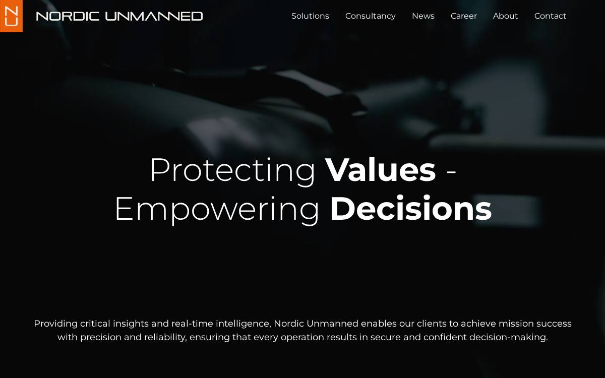 Nordicunmanned website preview