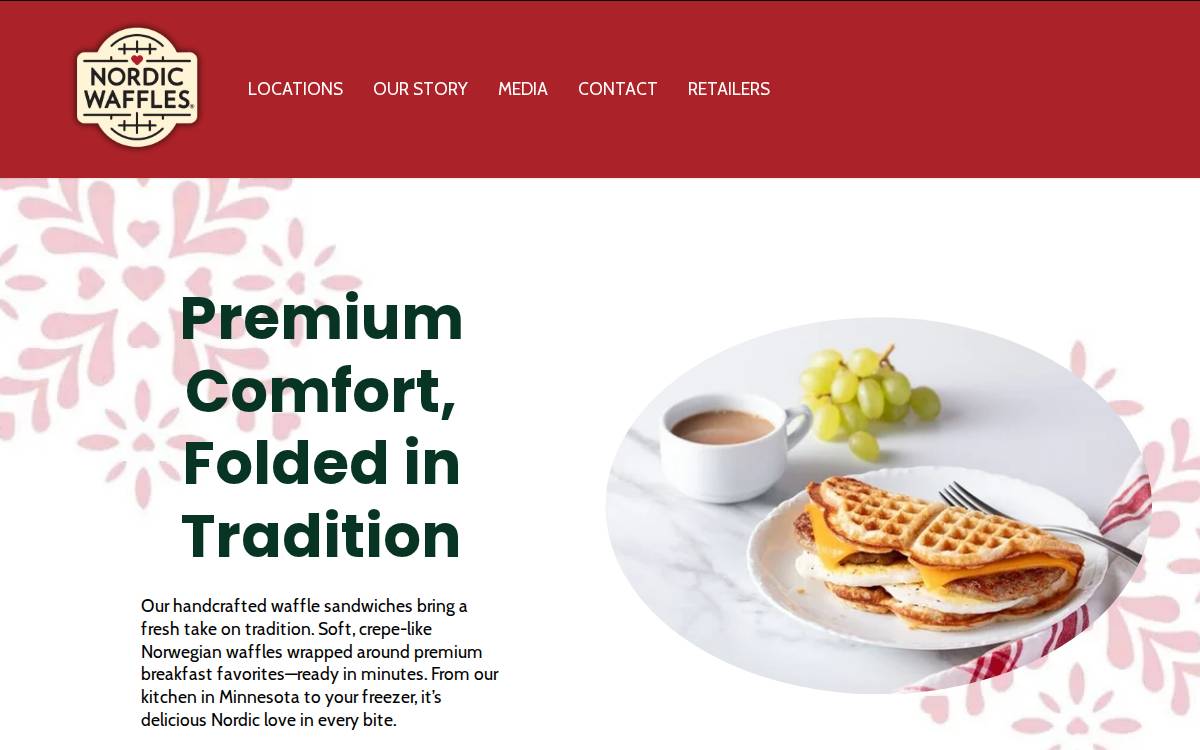 Nordicwaffles website preview