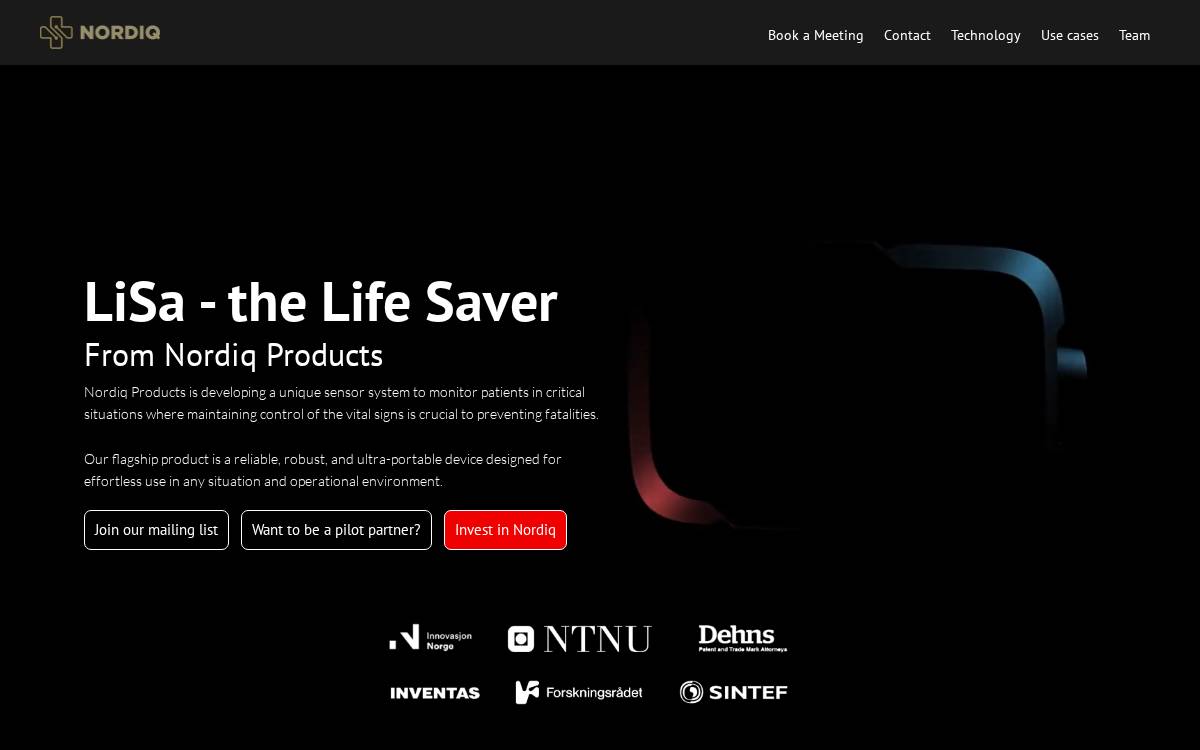 Nordiq Products website preview