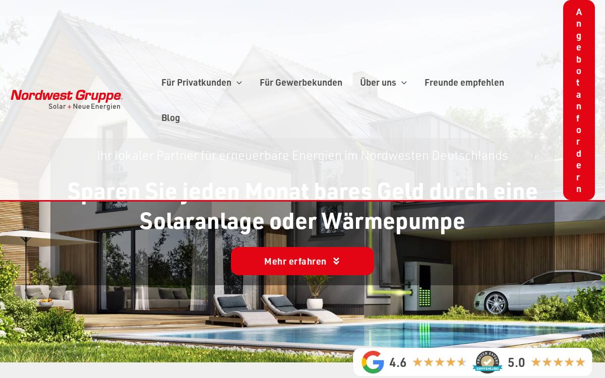 Nordwestgruppe website preview
