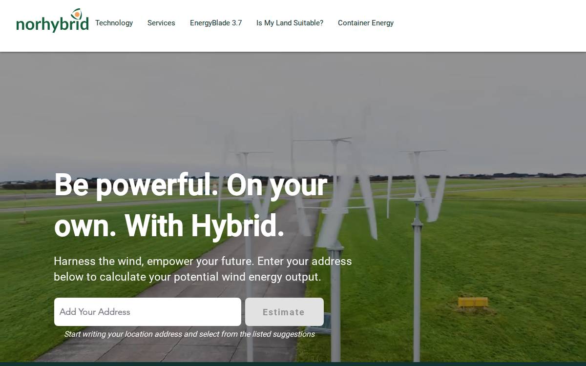Norhybrid website preview