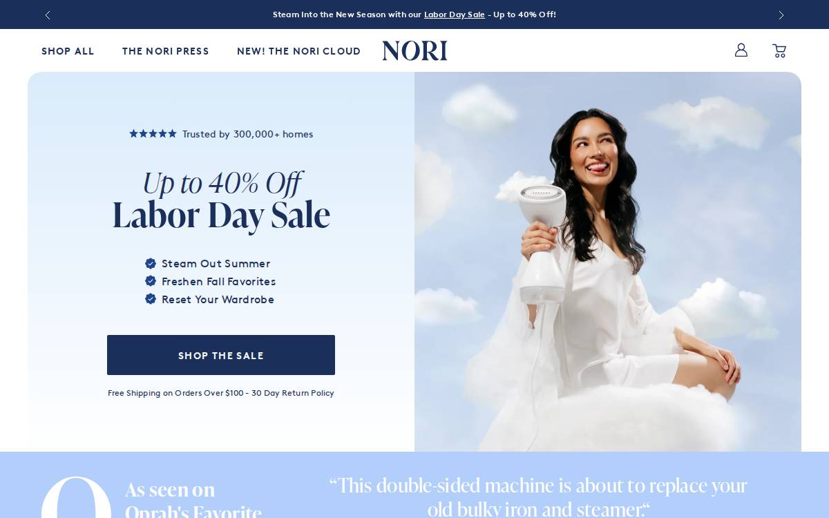 Nori website preview