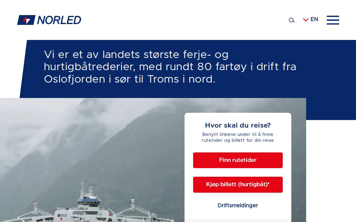 Norled website preview