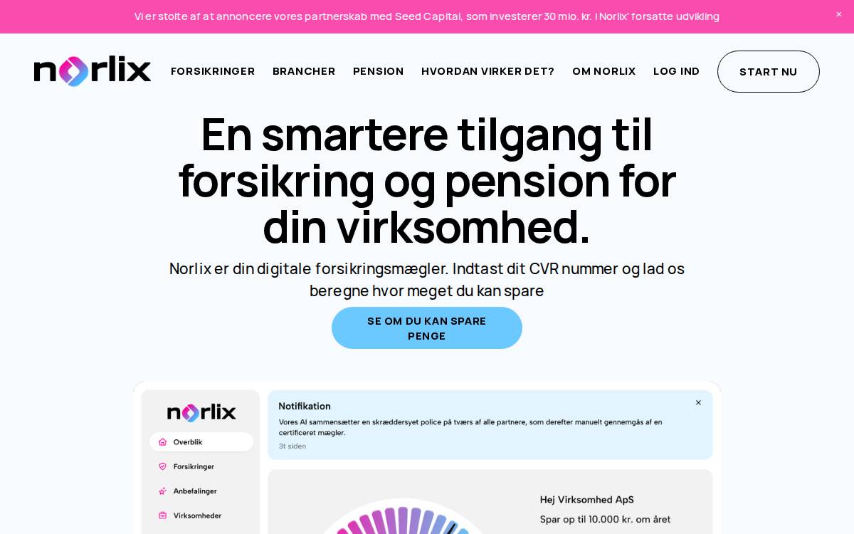 Norlix website preview