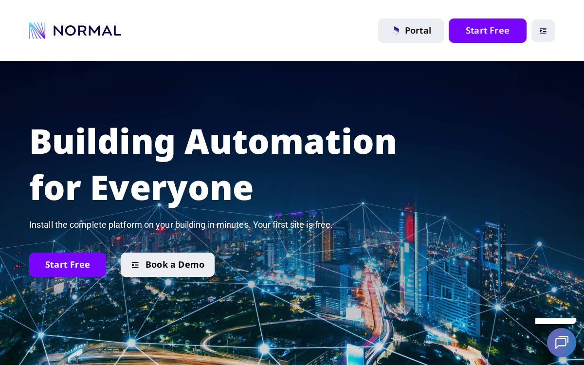 Normal website preview