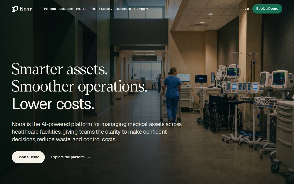 Norra website preview