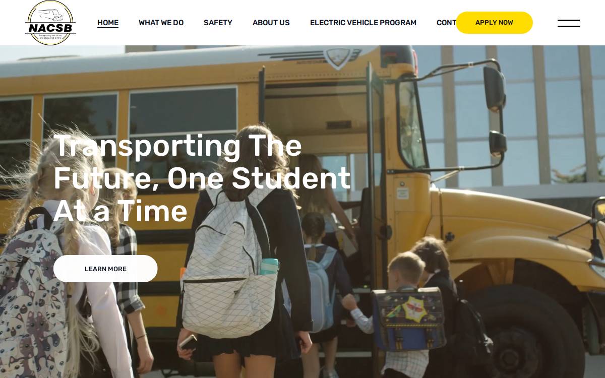 North America Central School Bus website preview