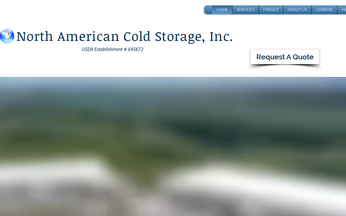 North American Cold Storage website preview