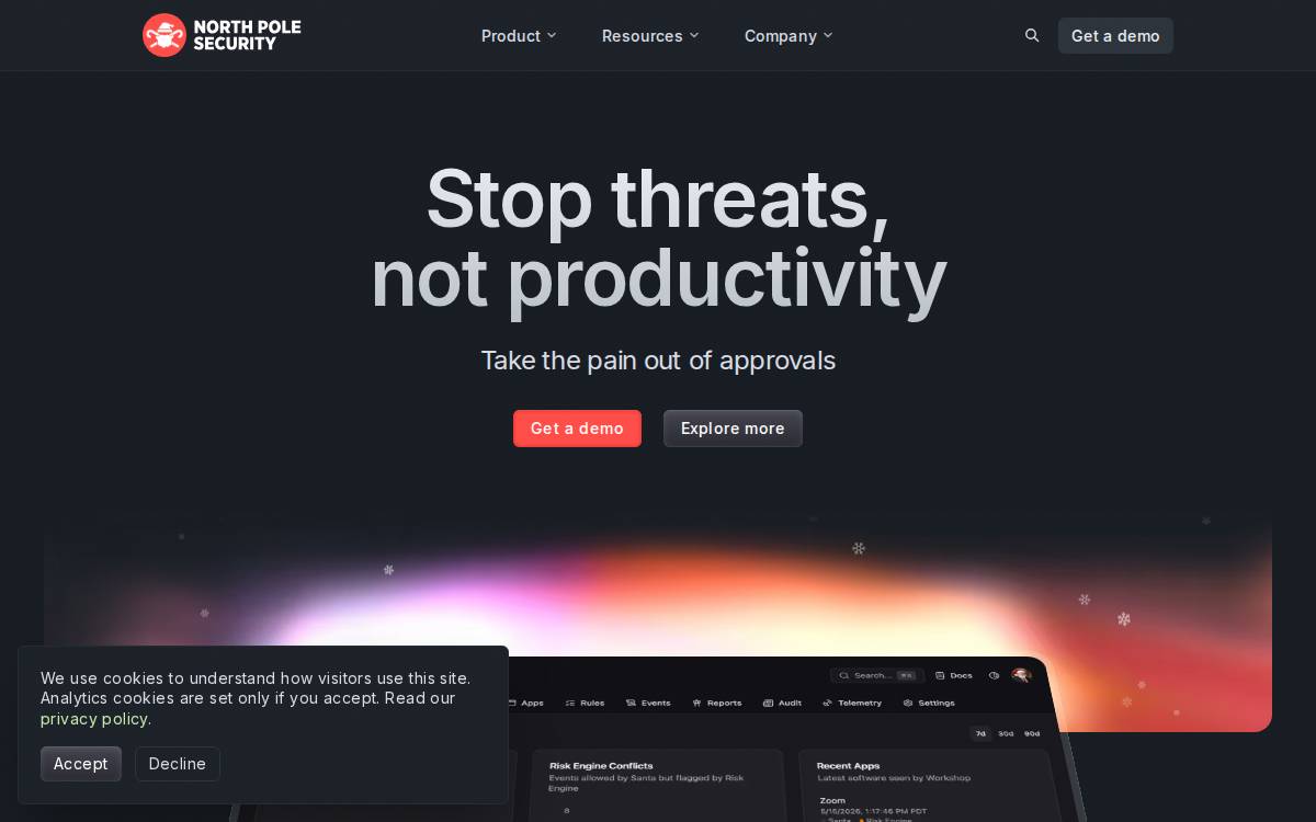 North Pole Security website preview