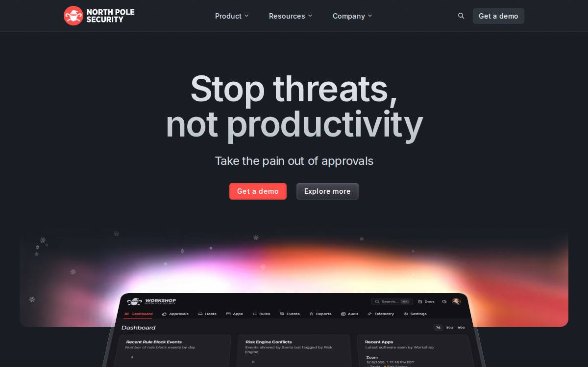 North Pole Security website preview