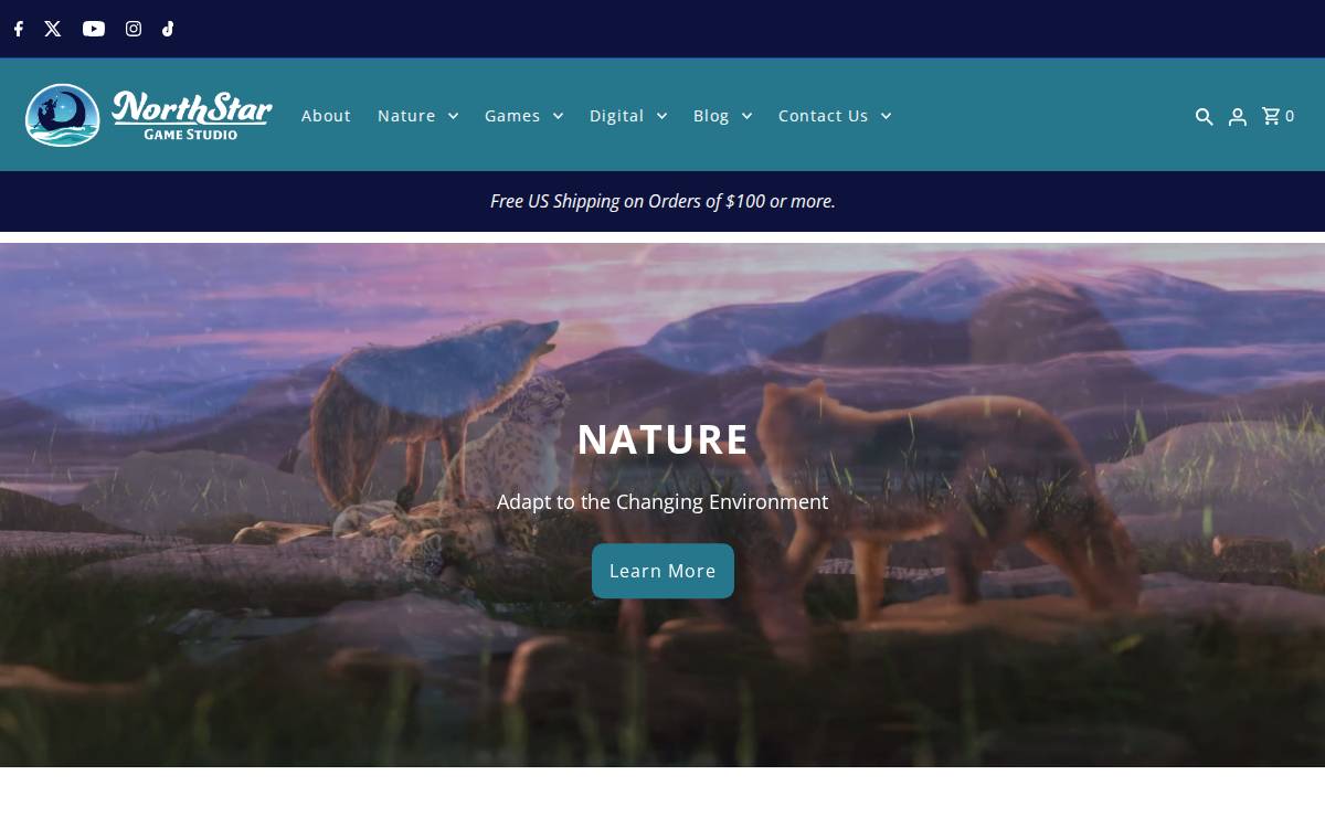 North Star Games website preview
