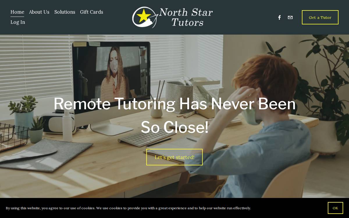 North Star Tutors website preview