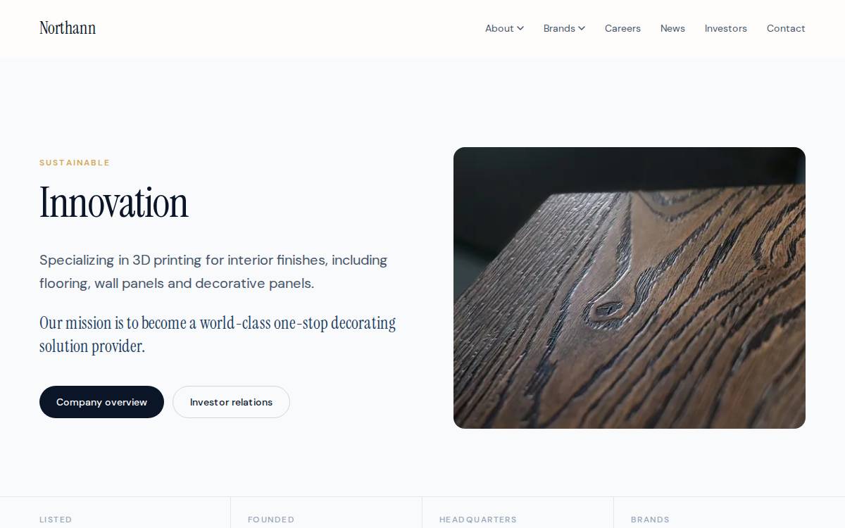 Northann website preview