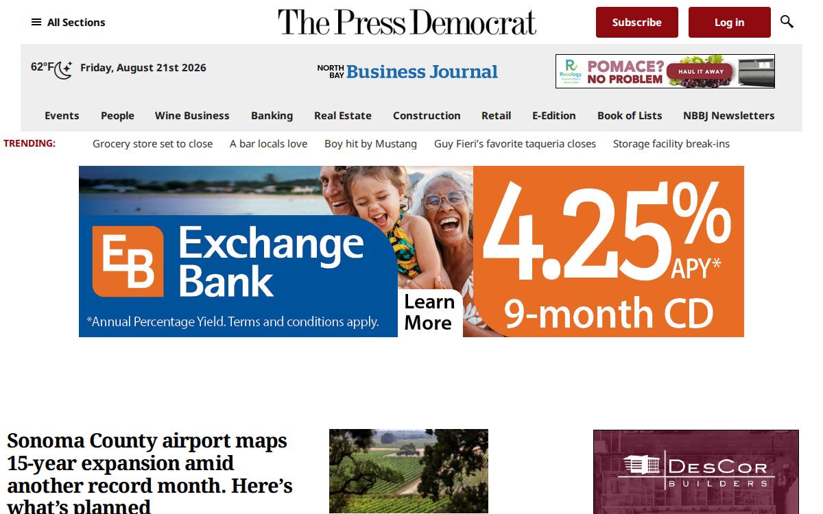 Northbaybusinessjournal website preview