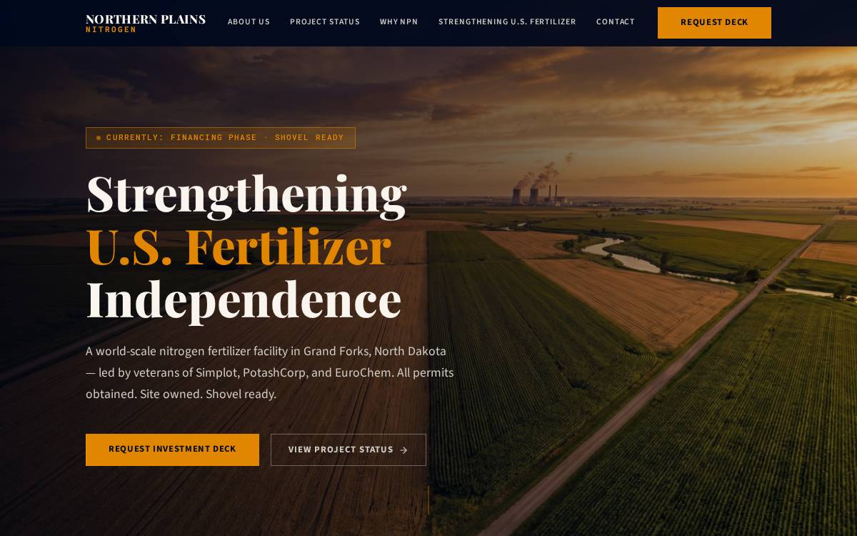 Northern Plains Nitrogen LLP website preview