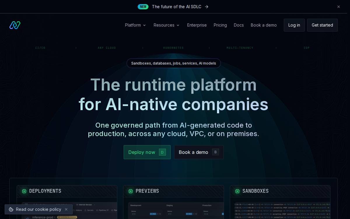 Northflank website preview