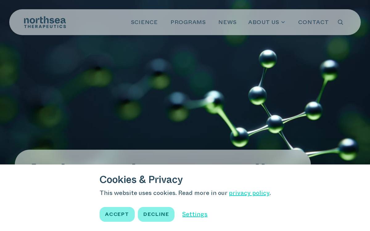 Northsea Therapeutics website preview