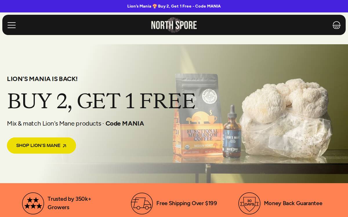 Northspore website preview